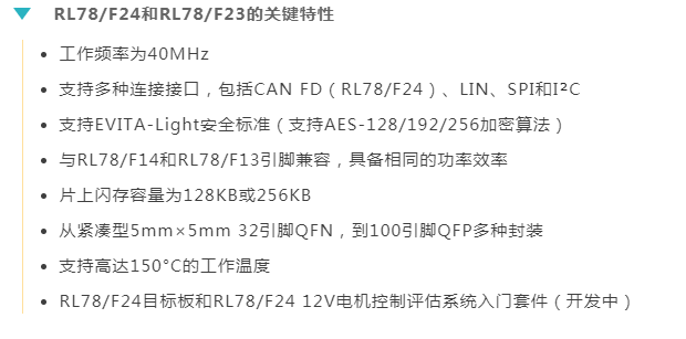 瑞萨电子推出全新车用执行器和传感器控制MCU 加强汽车电子产品阵营