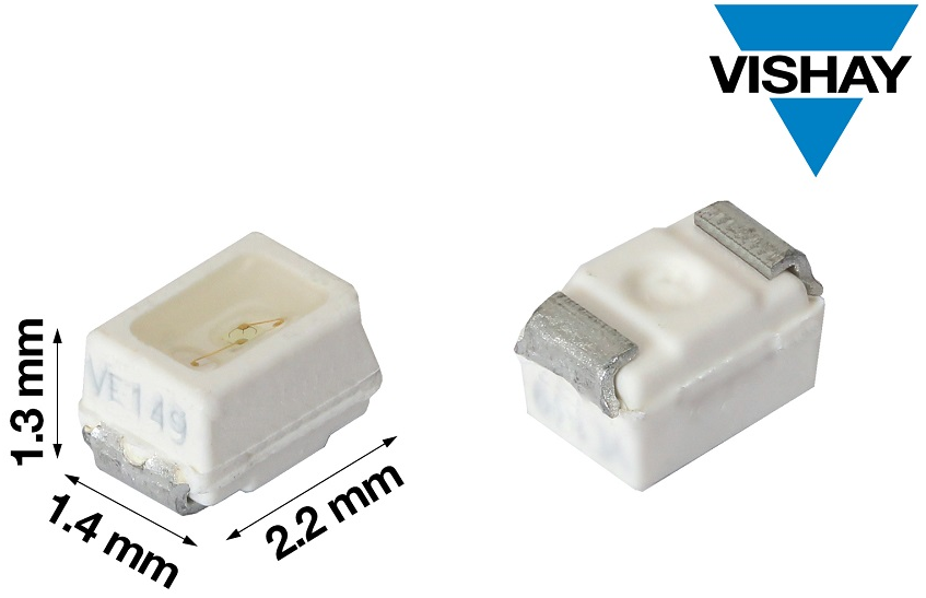 Vishay推出MiniLED封装高亮度小型蓝色和纯绿色LED