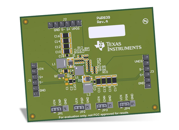 德州仪器 TPS65131EVM-839评估模块 (EVM)