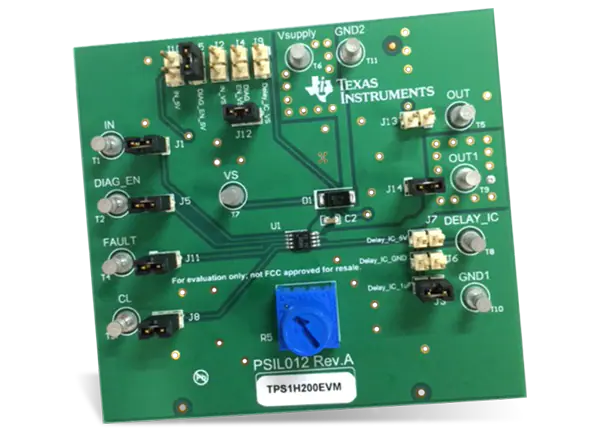 德州仪器 TPS1H200EVM高侧评估模块