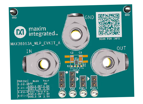 美信半导体 MAX38913AEVKWLP稳压器评估套件