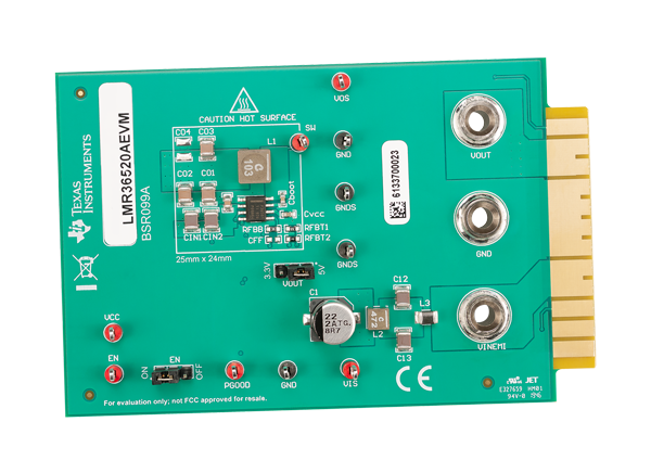 德州仪器 LMR36520AEVM转换器评估模块 (EVM)