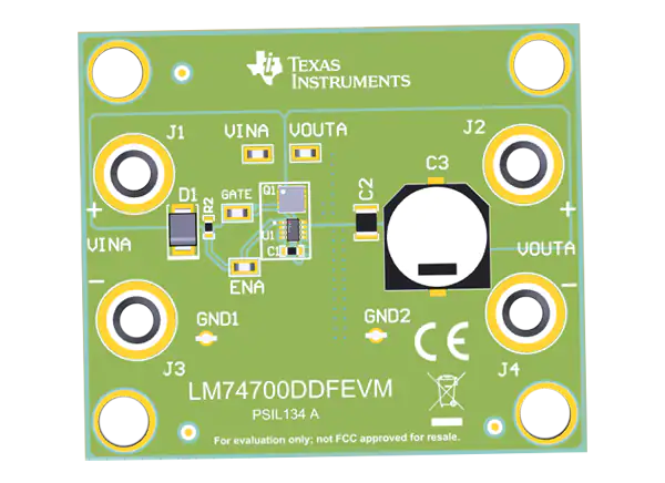 德州仪器 LM74700DDFEVM评估模块