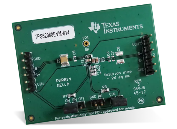 德州仪器 TPS62088EVM-814转换器评估模块 (EVM)