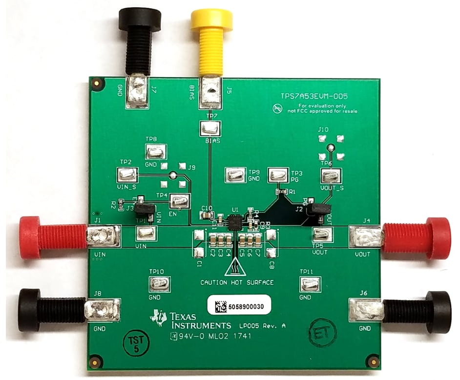 原理图 - 德州仪器 TPS7A53EVM-005评估模块
