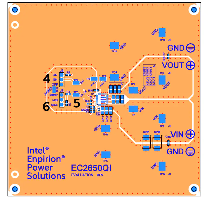 位置电路 - 英特尔 Enpirion® EC2650QI评估板