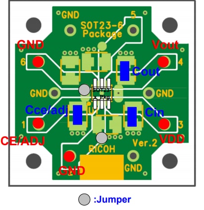 理光微电子R1540N001B-EV Evaluation Board