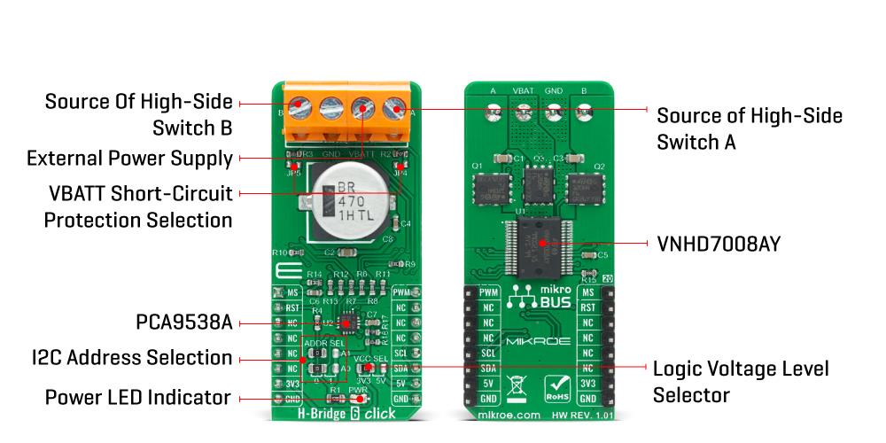 Mikroe H-Bridge 6 Click