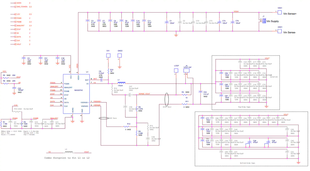 原理图 - 美信半导体 MAX20743EVKIT评估套件