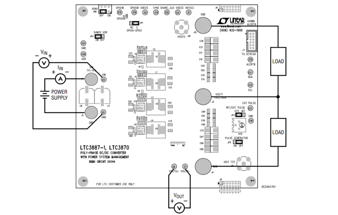 机械图纸 - Analog Devices Inc. DC2454A演示电路板