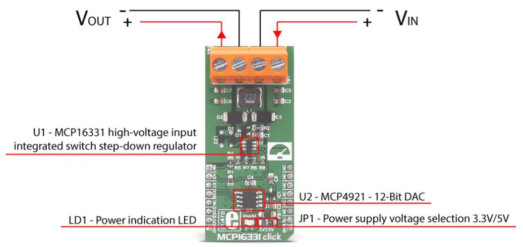 Mikroe MCP16331 click