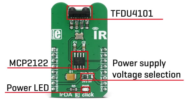 Mikroe MIKROE-2871 IrDA 3 Click板