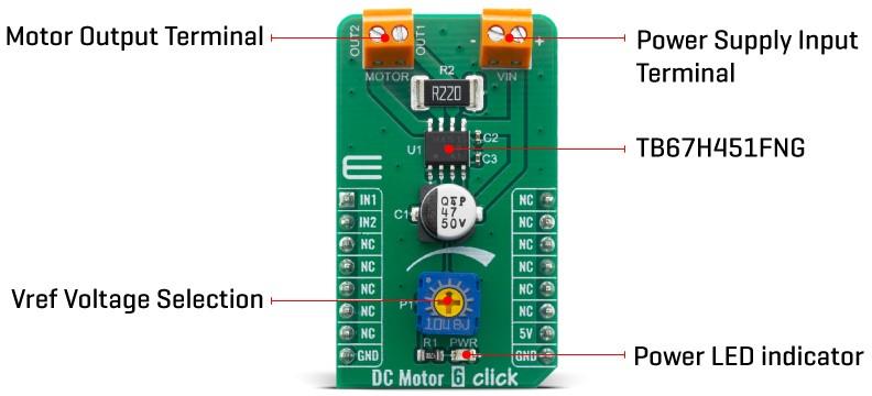 Mikroe DC Motor 6 Click