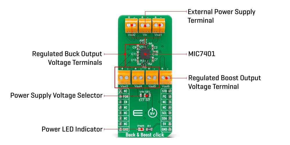 Mikroe Buck & Boost Click
