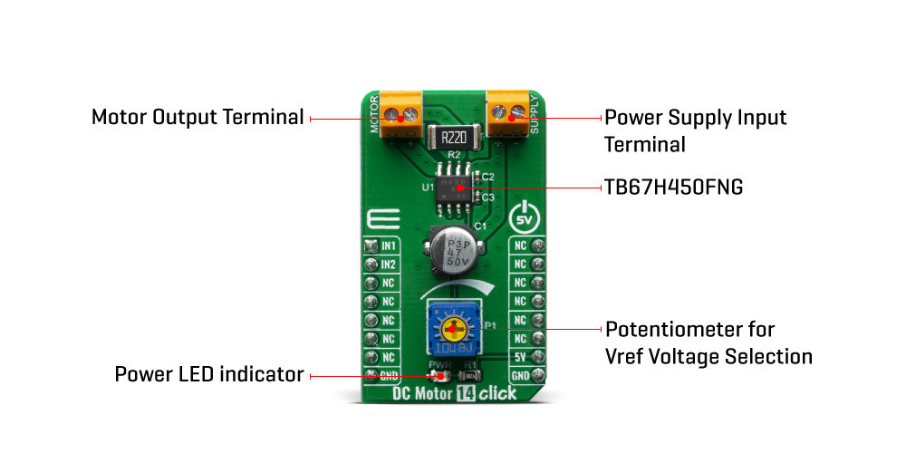 Mikroe DC MOTOR 14 Click