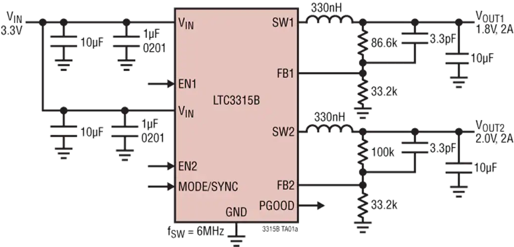 应用电路图 - Analog Devices Inc. DC2748A演示电路板