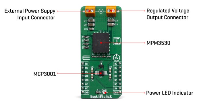 Mikroe Buck 13 Click Step-down Converter