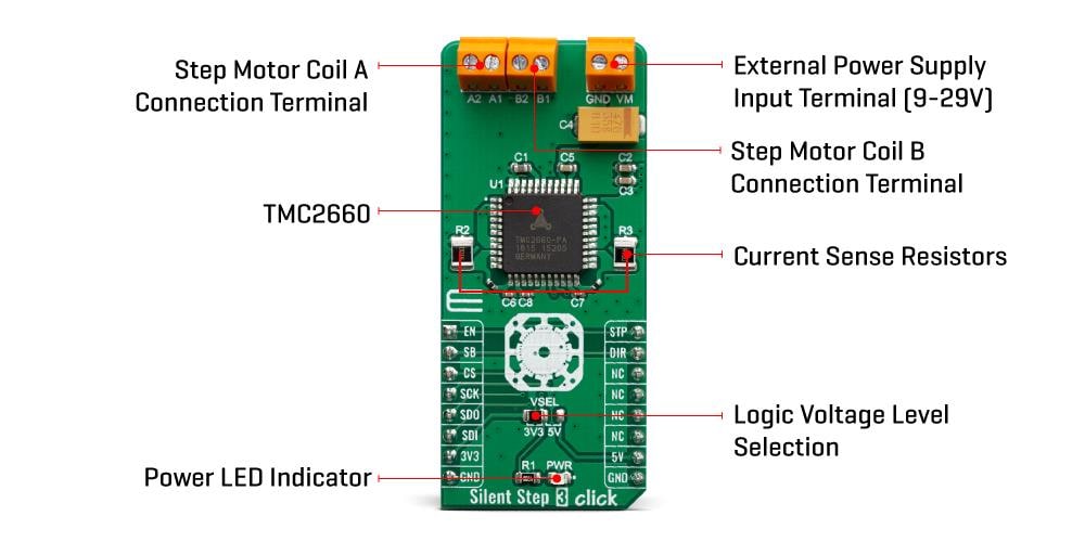 Mikroe Silent Step 3 Click