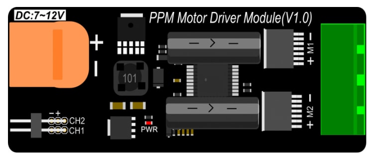 DFRobot DFR0513 2 x 3A PPM DC Motor Driver