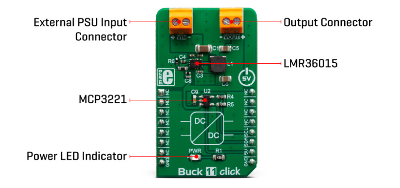 Mikroe MIKROE-3438 Buck 11 Click Board