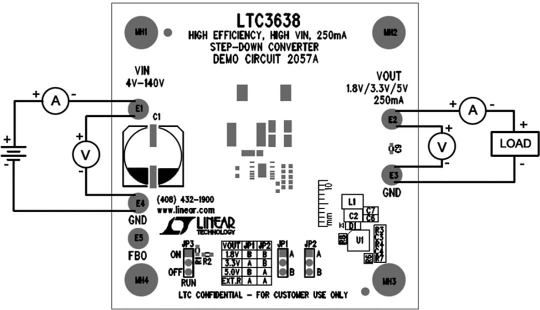 机械图纸 - Analog Devices Inc. DC2057A演示电路板