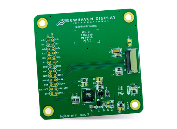 Newhaven Display 彩色OLED接线板