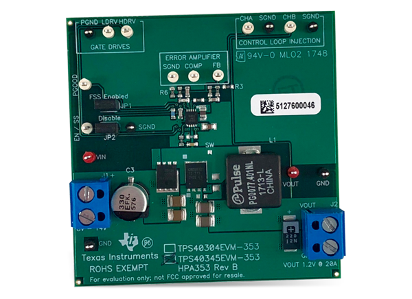 德州仪器 TPS40345EVM-353评估模块