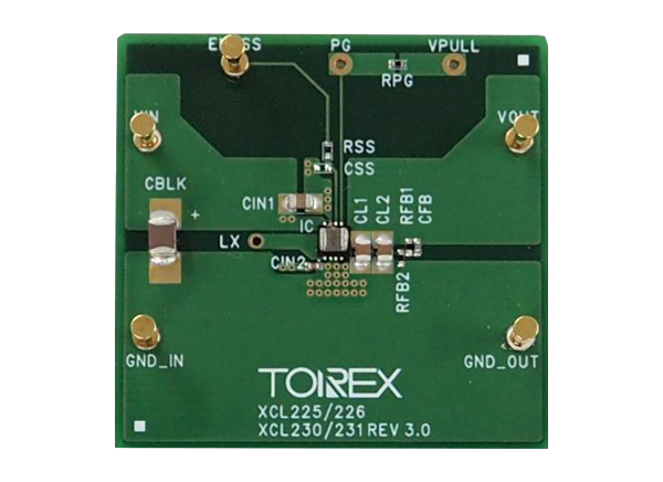 Torex Semiconductor XCL231评估板