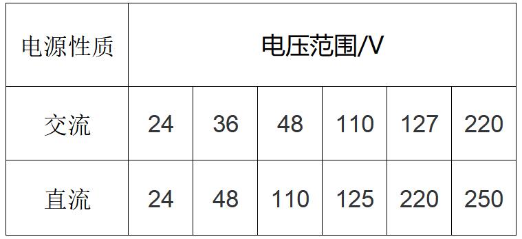 交流接触器线圈加载的电压标准数